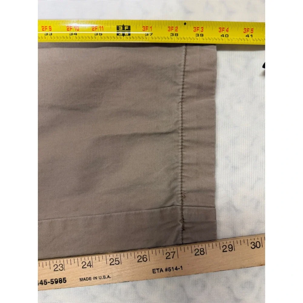 Dockers Mens D4 Relaxed Fit Khaki Chino Pants Tan Cotton W36 L30 Flat‎ Front